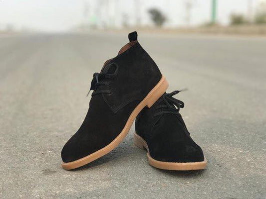 Casual Black Suede Shoes